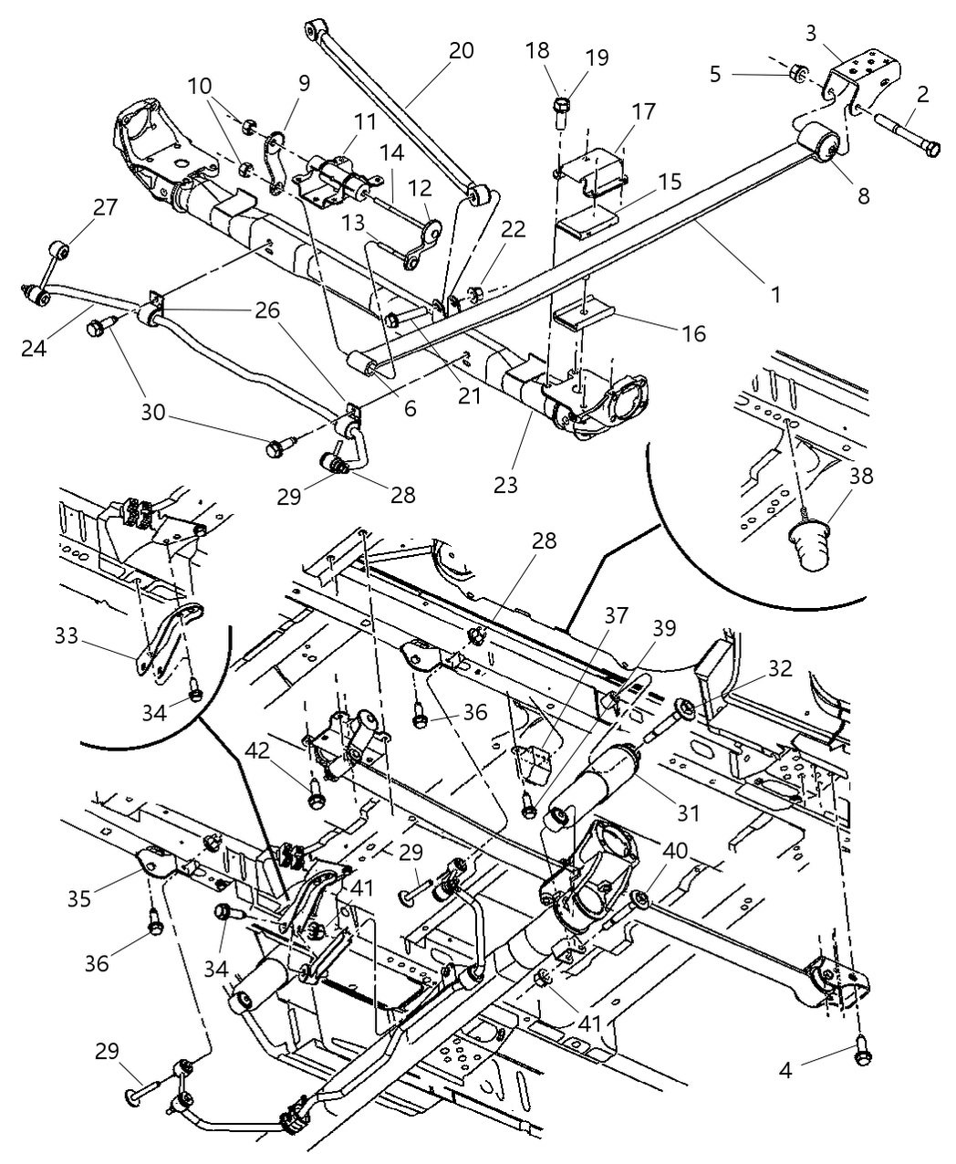 Mopar 4684401AC Axle-Rear