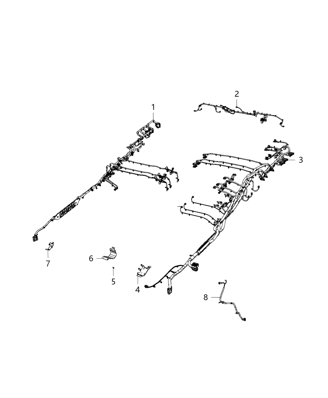 Mopar 68475603AA Wiring-Rear FASCIA