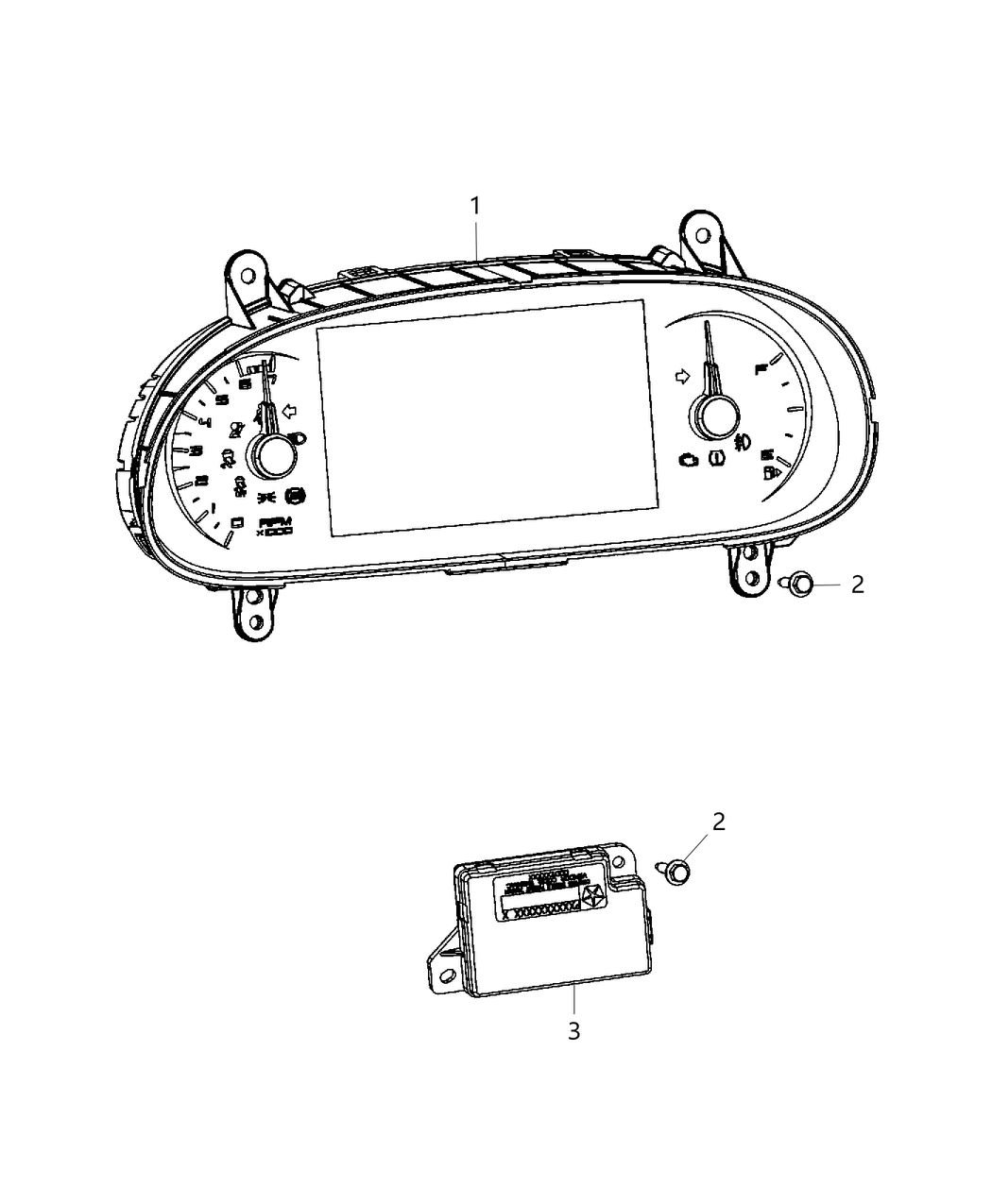 Mopar 68272298AA Mask-Instrument Cluster