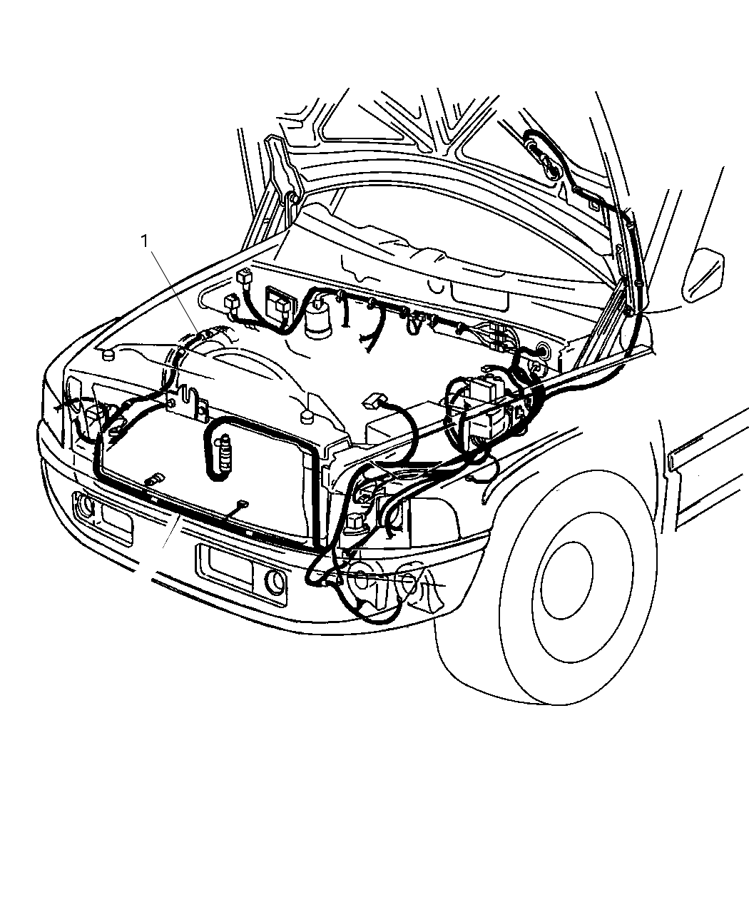 Mopar 68031575AC Wiring-HEADLAMP To Dash