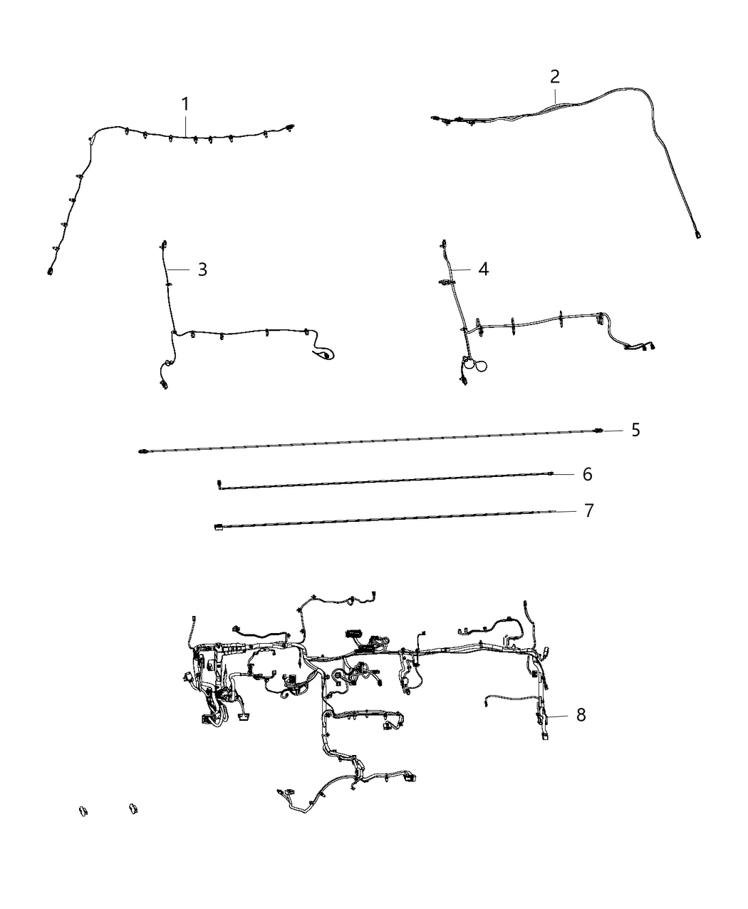 Mopar 68299968AC WIRING-INSTRUMENT PANEL