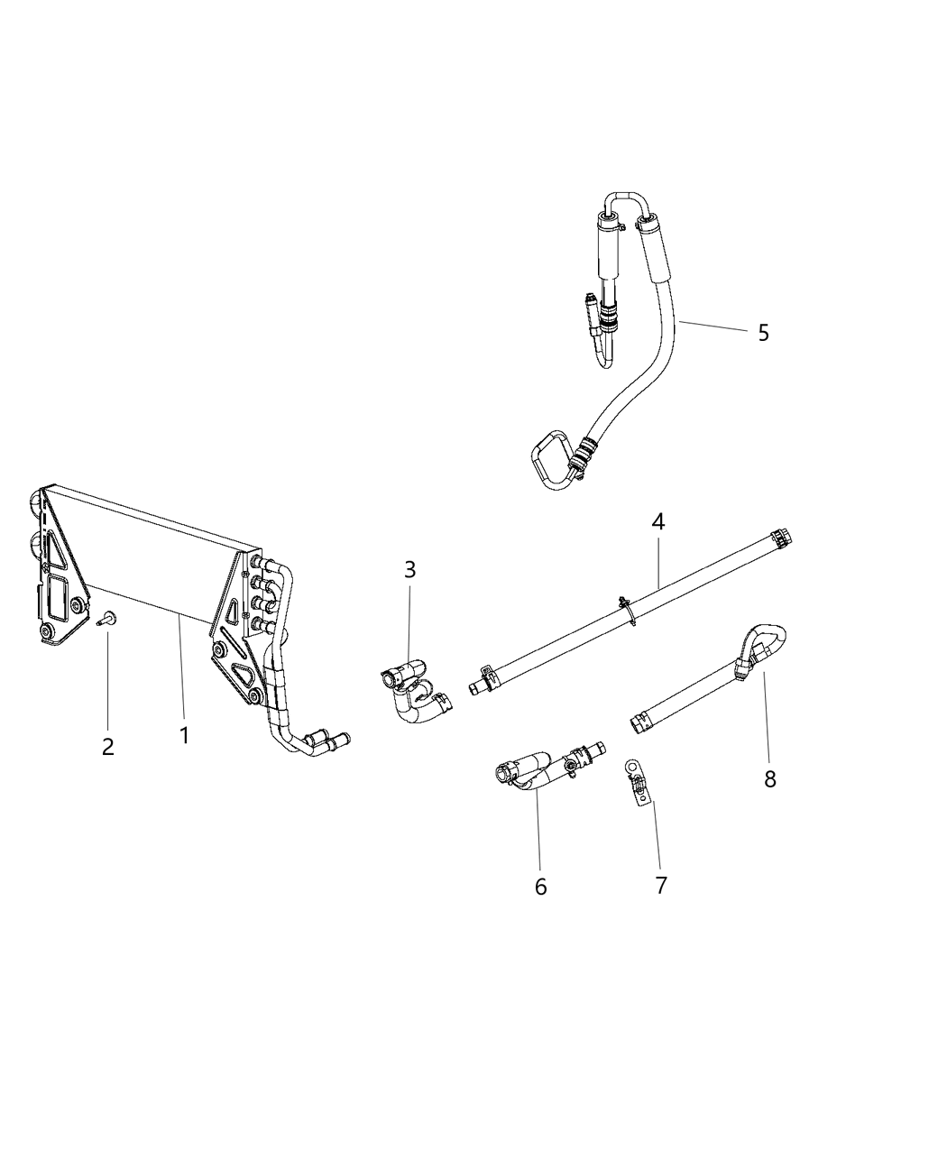 Mopar 5154392AA Bracket-Hose