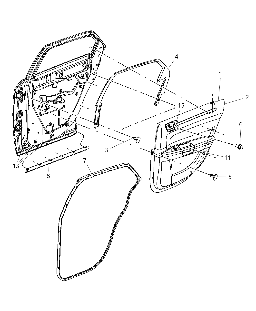 Mopar 4784002AB Bracket-Door Pull Cup