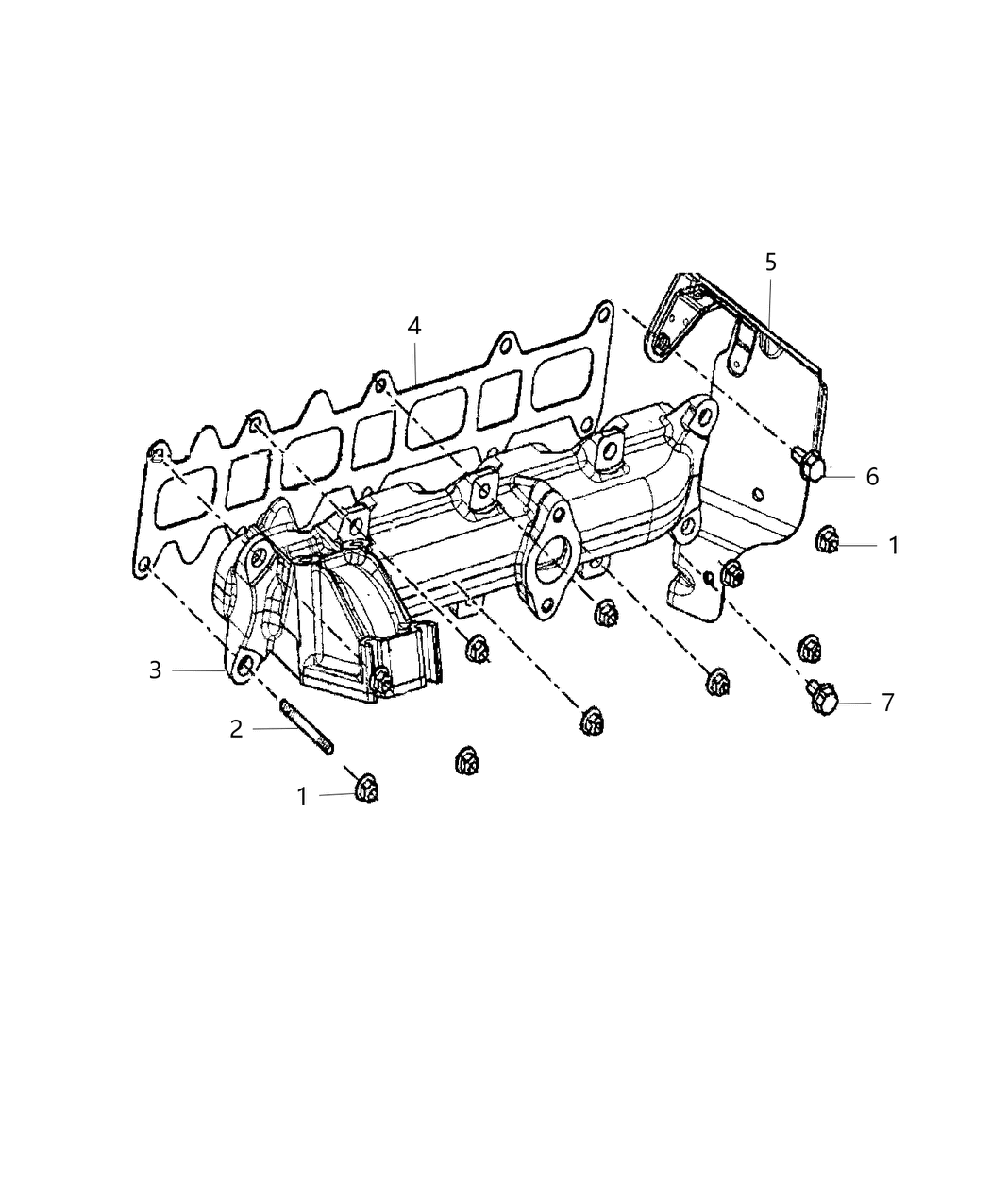 Mopar 68261784AA Stud-Exhaust Manifold