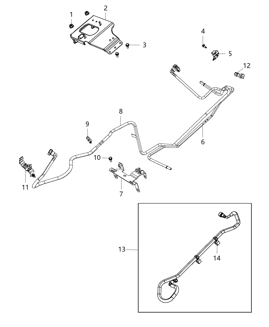 Mopar 68090480AD Bracket-Fuel Line