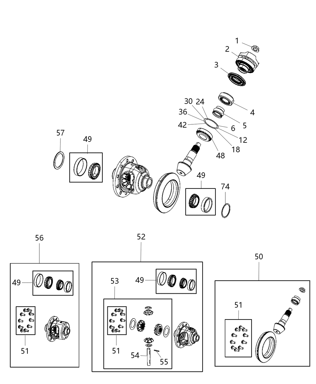 Mopar 68391575AA Bearing-Differential Side