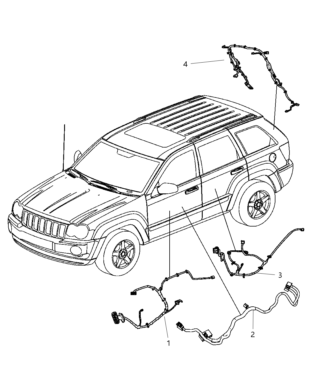 Mopar 56048795AA Wiring-Front Door