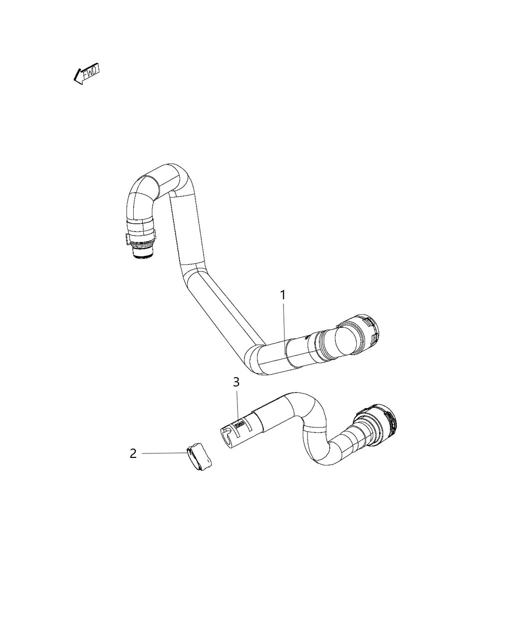 Mopar 68335533AB Hose-Heater Supply