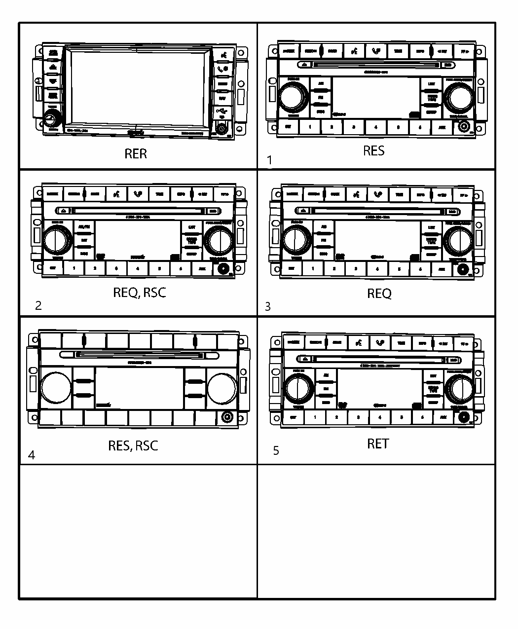 Mopar 5064953AD Radio-MW/FM/6 Dvd