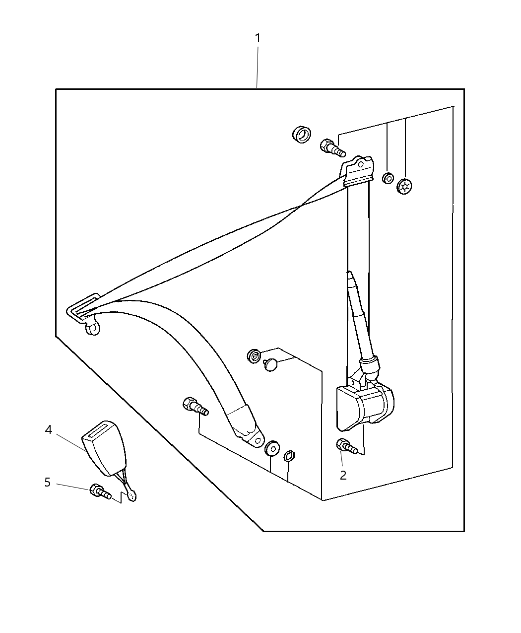 Mopar 5133178AA Seat Belt EXTENDER