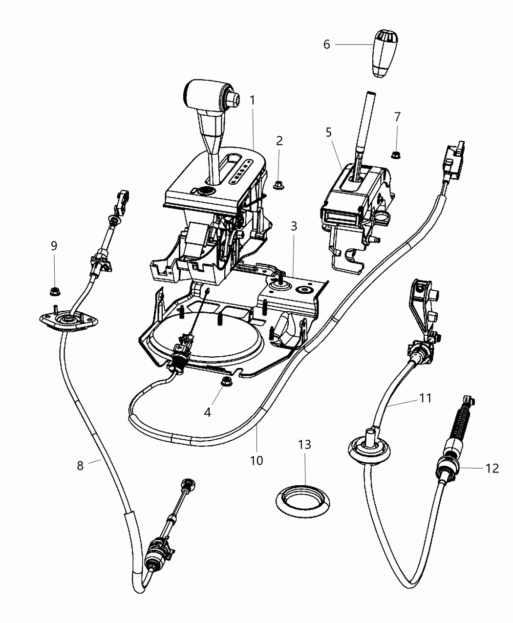 Mopar 68003446AA Cover-SHIFTER Bezel