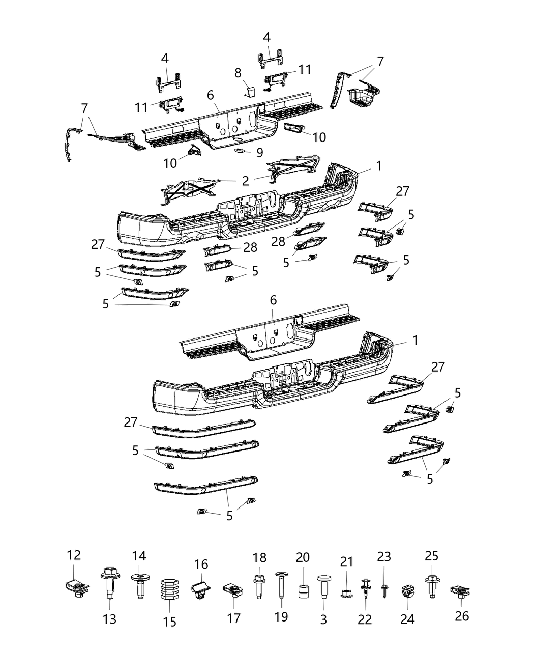 Mopar 68342207AD Step Pad-Rear Bumper