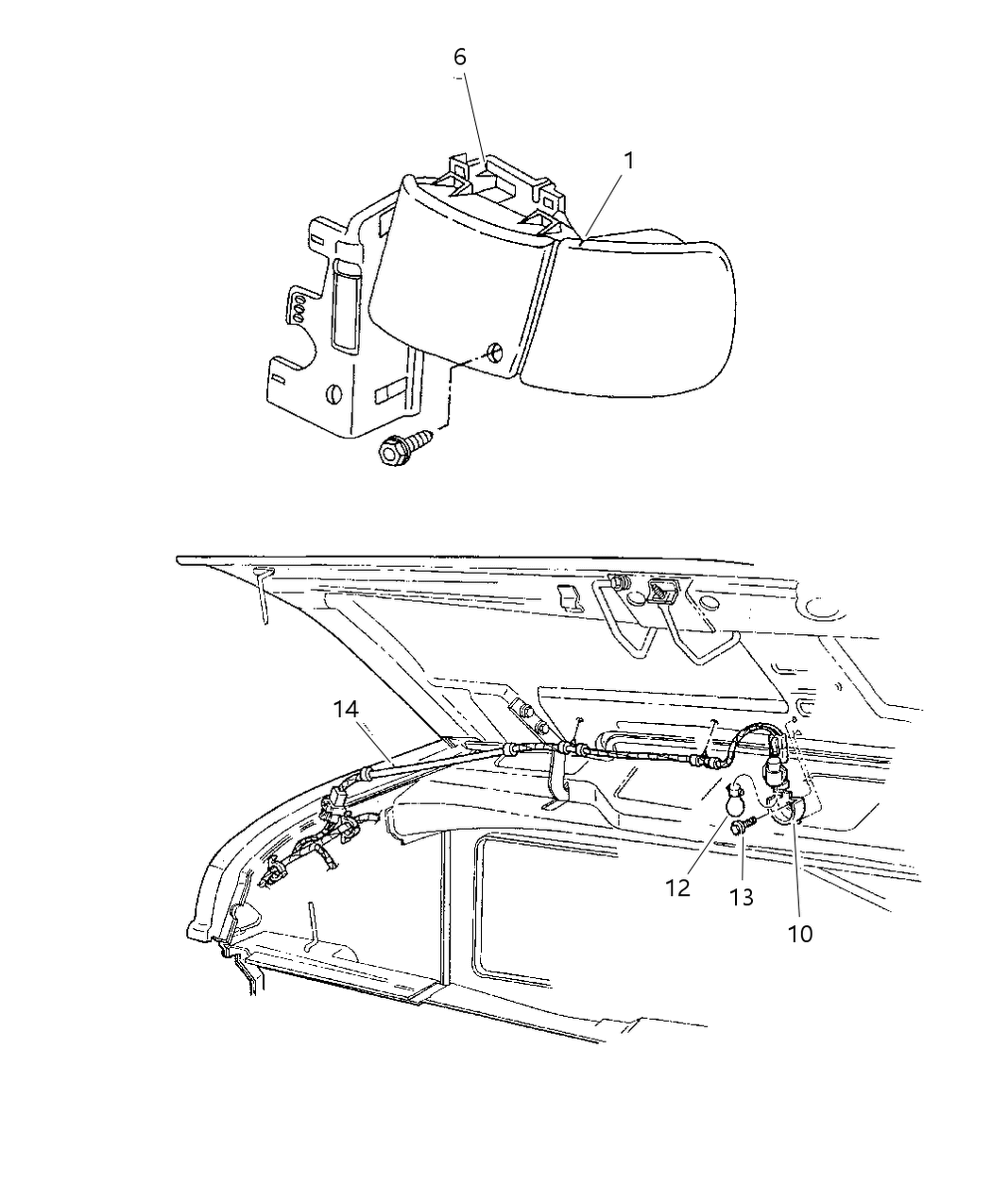 Mopar 56021666AB Wiring-UNDERHOOD Lamp