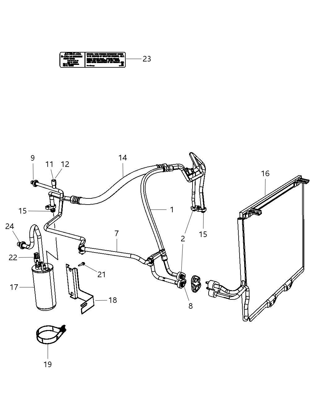 Mopar 55037648AA A/C Suction