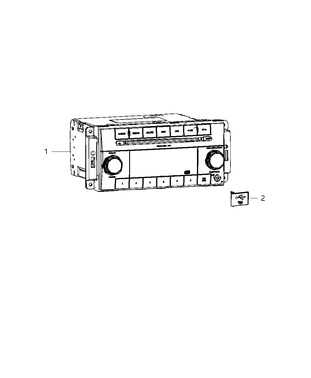 Mopar 5091656AB Radio-Multi Media