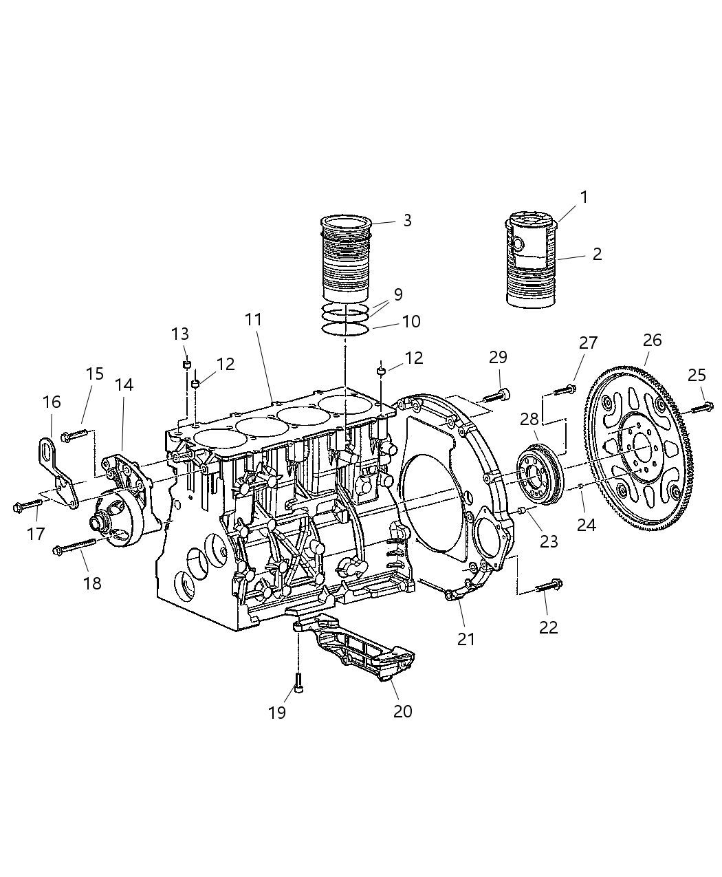 Mopar 5170771AA Engine-3/4 Tested