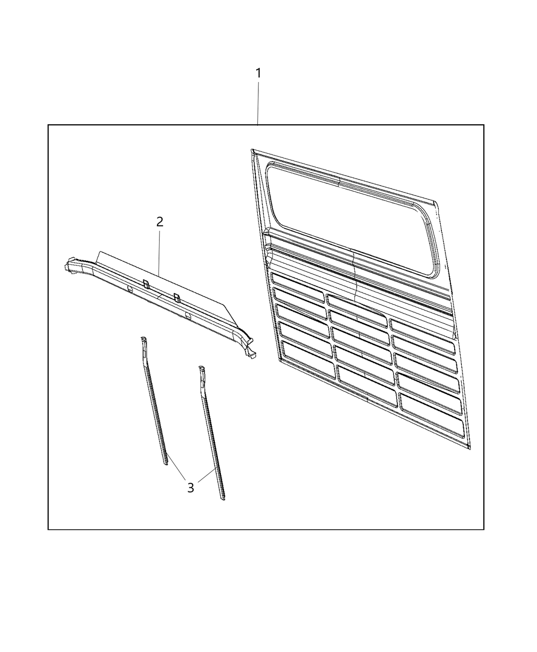 68184157AA Mopar Cab Back Panel
