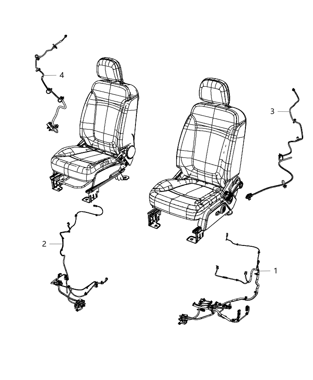 Mopar 68096309AA Wiring-Power Seat