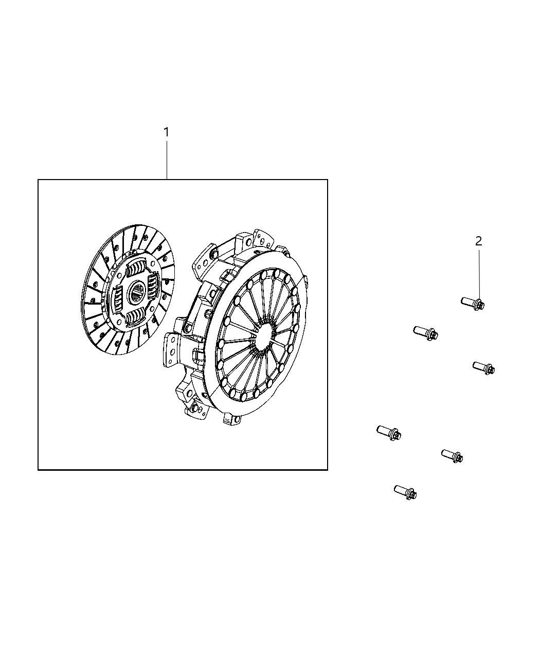 Mopar 5038706AB Clutch-Pressure Plate And Disc