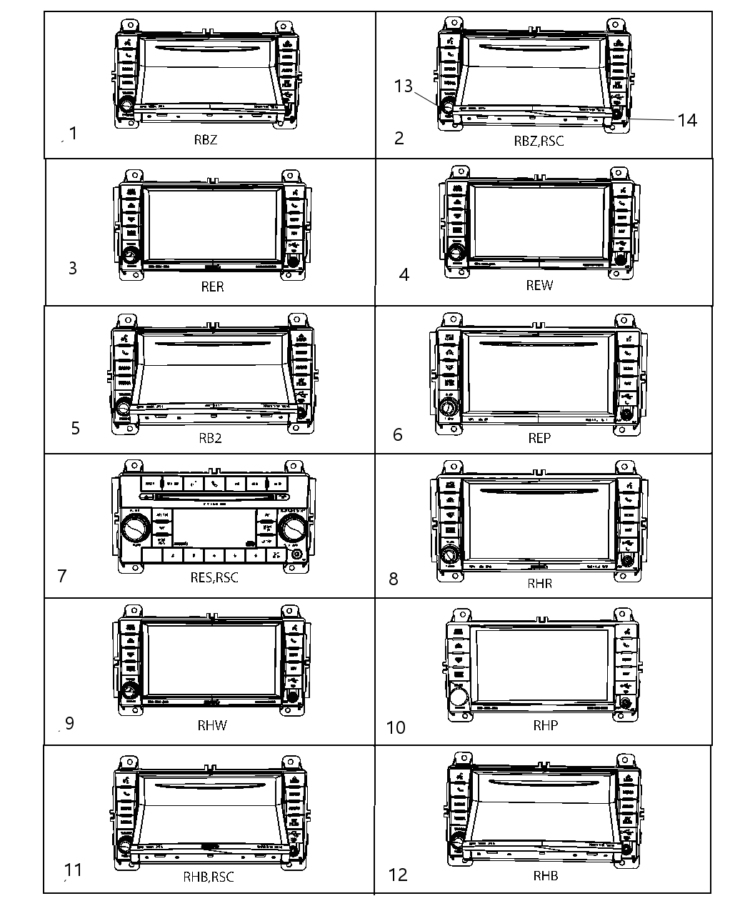 Mopar 5064725AD Radio-AM/FM/CD/DVD/HDD/NAV