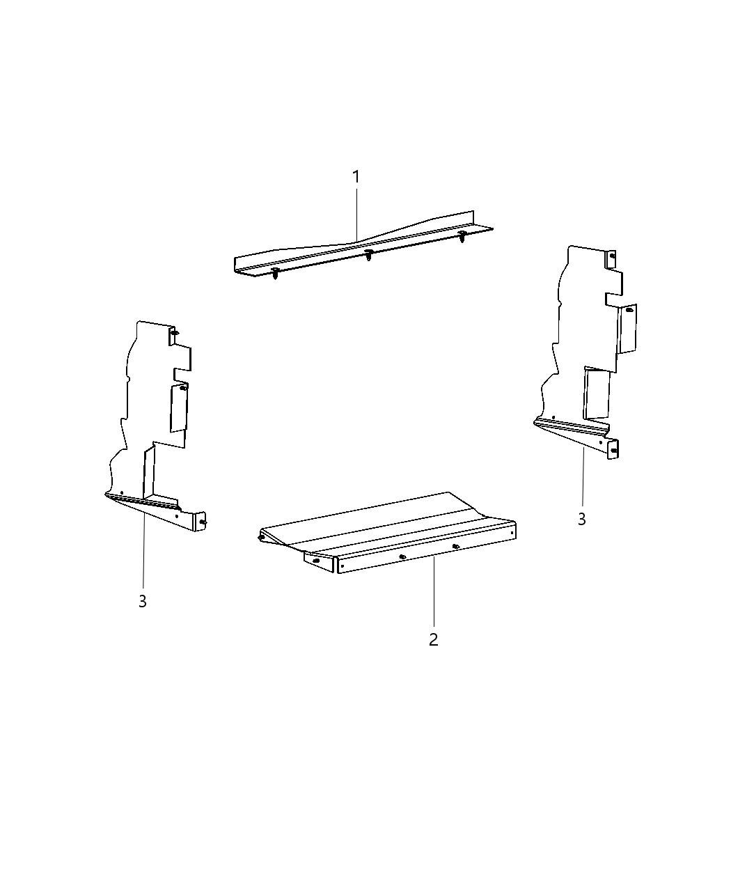 Mopar 68192980AB Seal-Radiator Lower