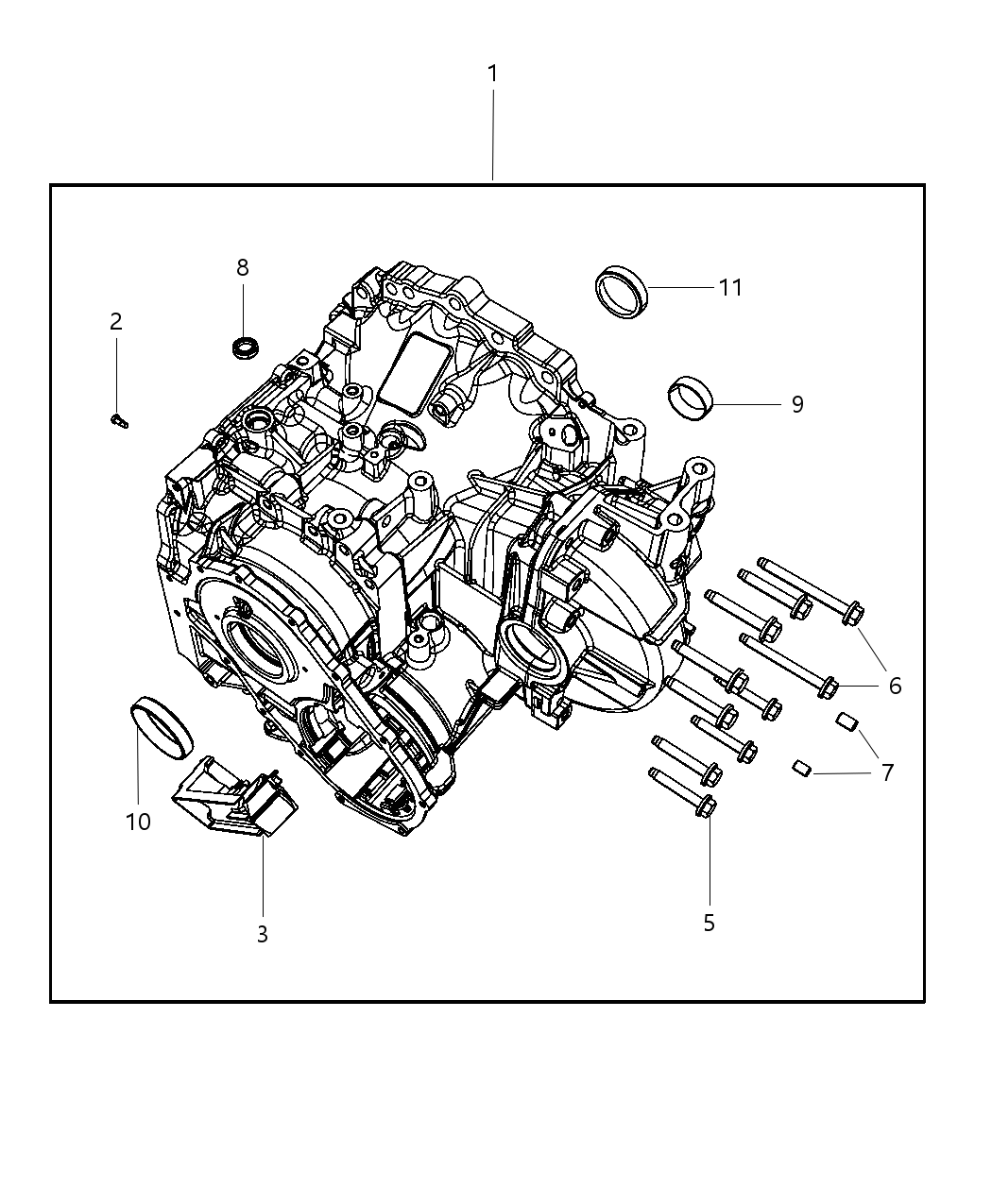 Mopar 68166229AB Case-TRANSAXLE