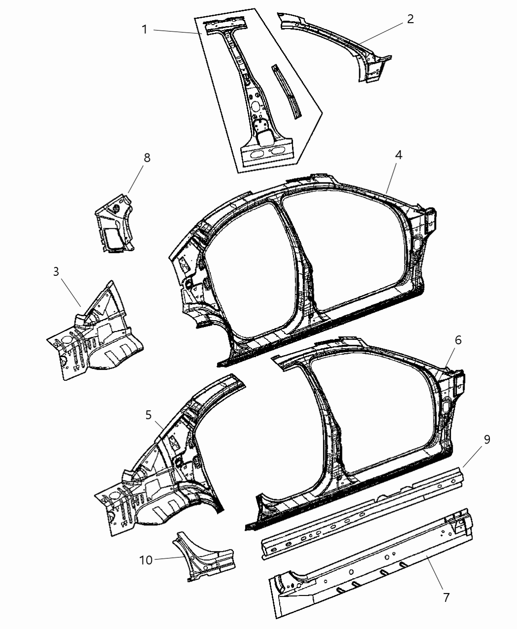 Mopar 4878132AA Bracket-Body Side Aperture