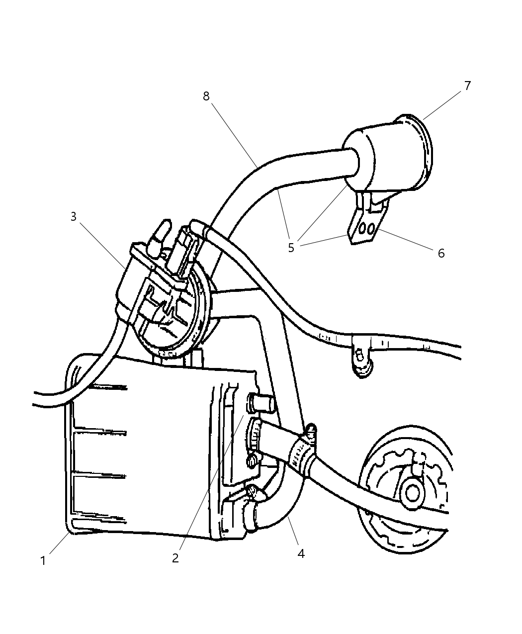 Mopar 4879012AA Tube-LDP To Vacuum Line