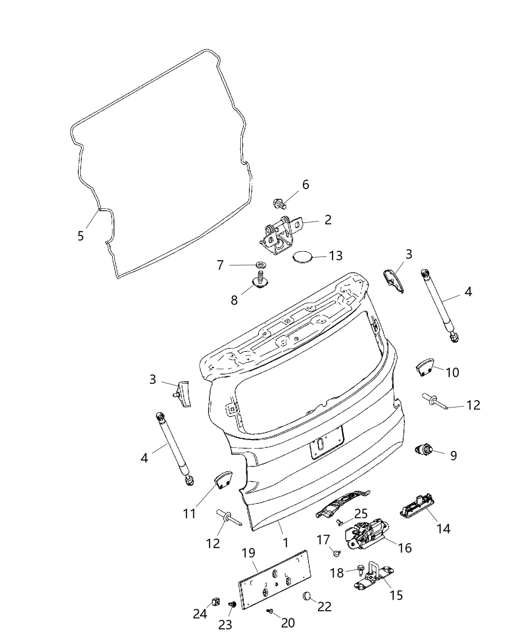 Mopar 68256481AA Bracket-License Plate