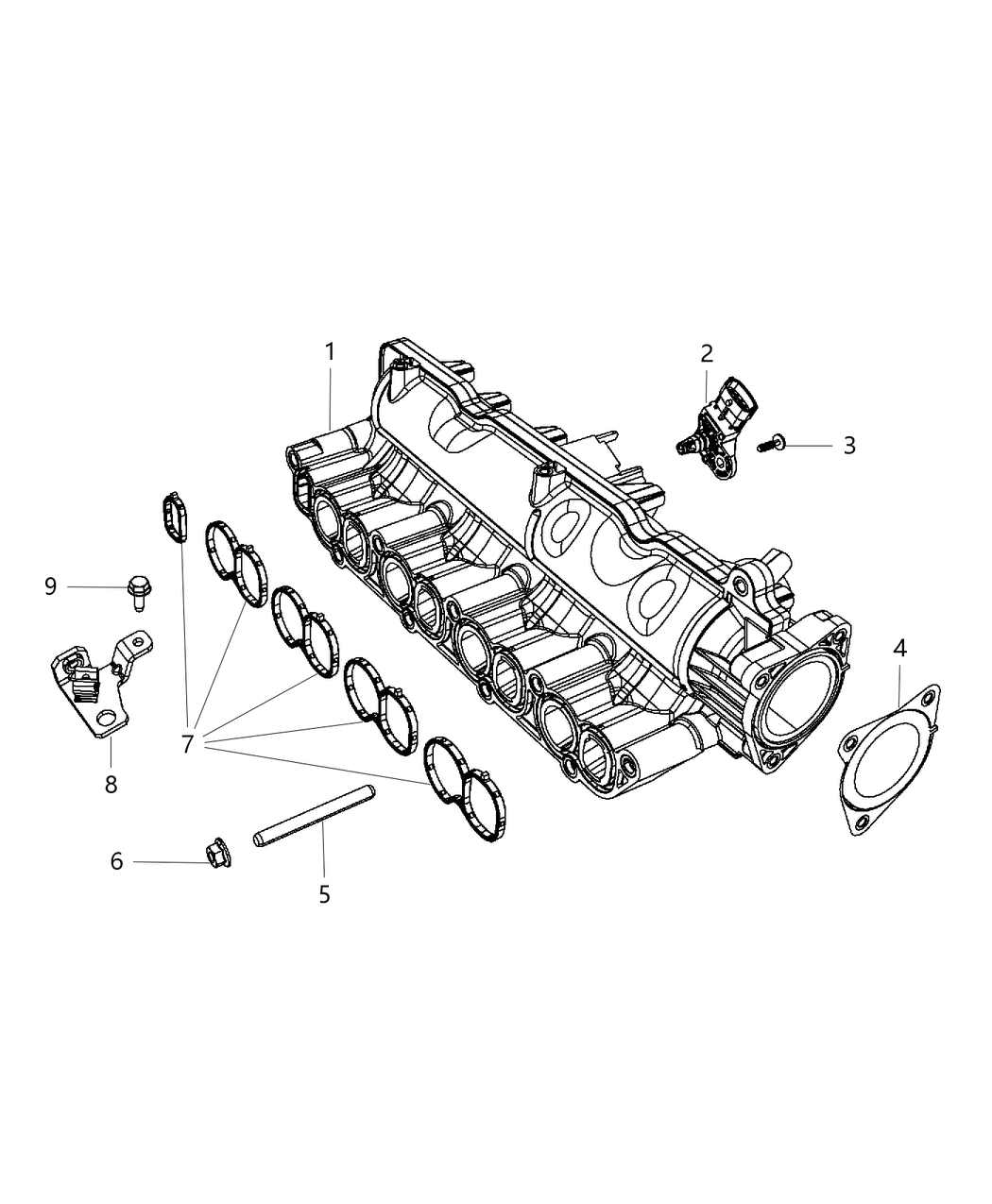 68433287AA - Genuine Mopar Manifold-Intake