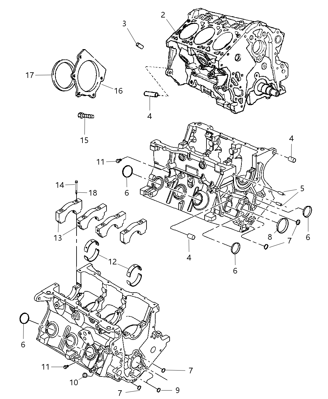 Mopar R8144471AA Engine-Long Block