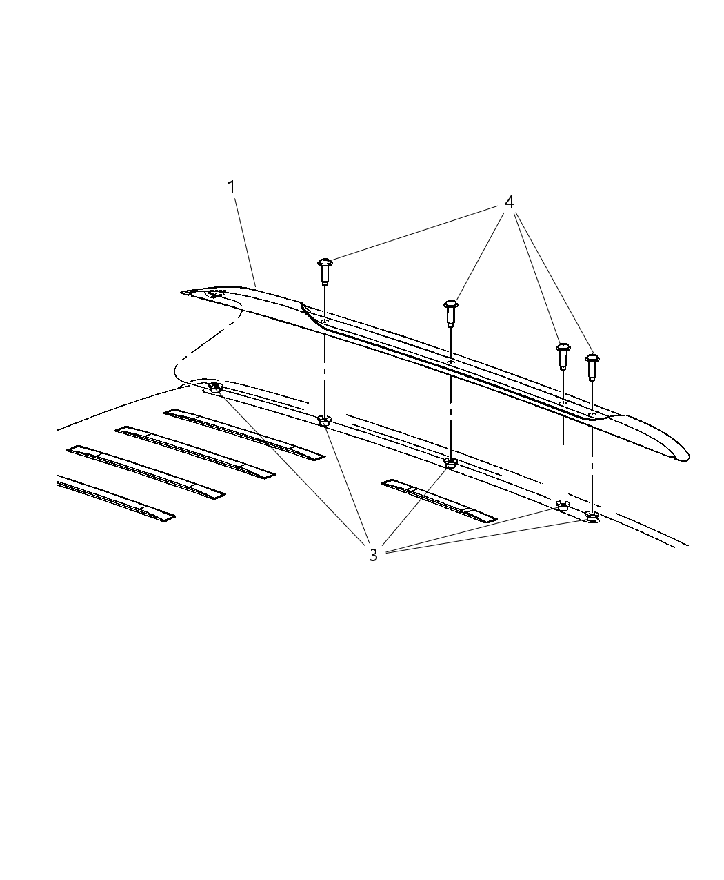 Mopar 68079442AA Rail-LUGG Rack Cross