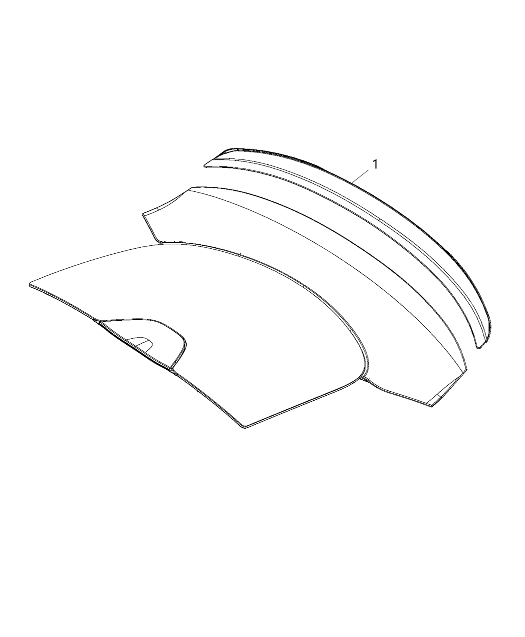 Mopar 5VS36TZZAA Spoiler K-TAILGATE