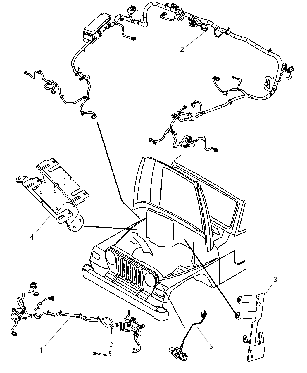 Mopar 68051002AD Wiring-Dash