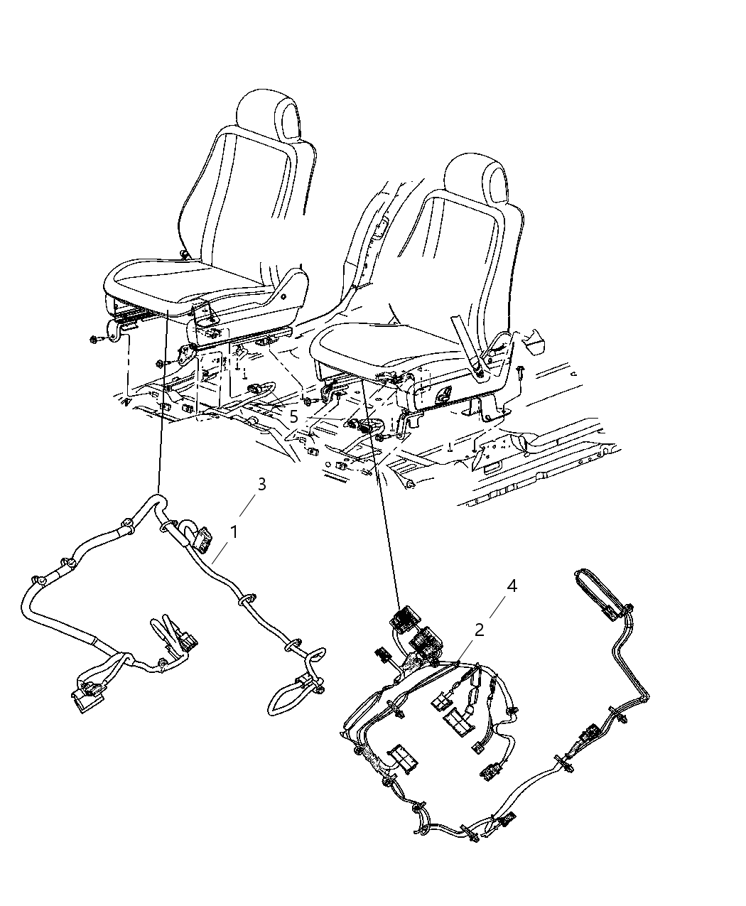 Mopar 5166237AA Wiring-Power Seat