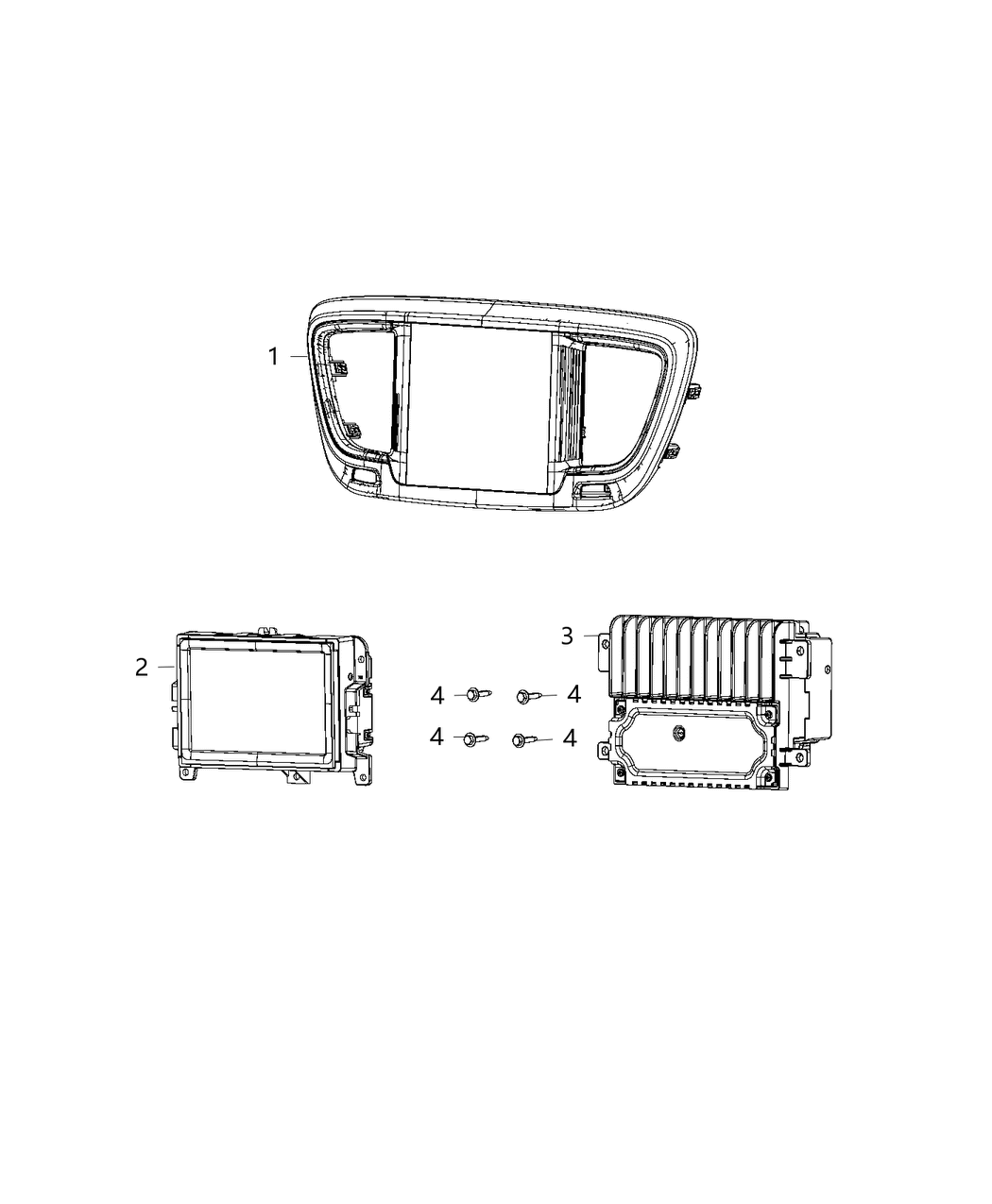 Mopar 68329878AI Radio-Multi Media