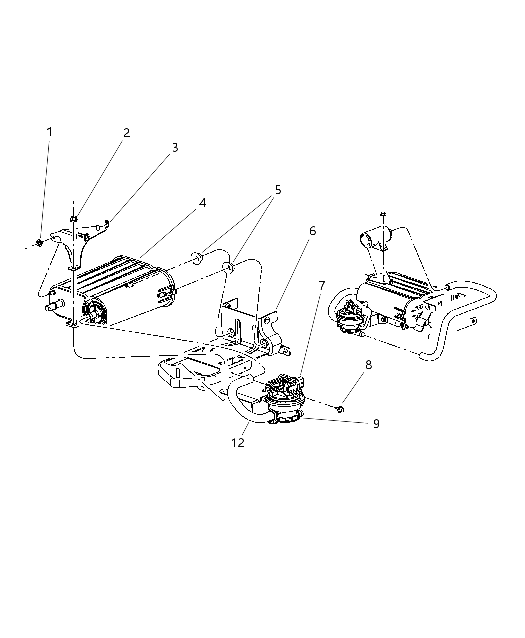 Mopar 5290423AB Bracket-Leak Detection Pump