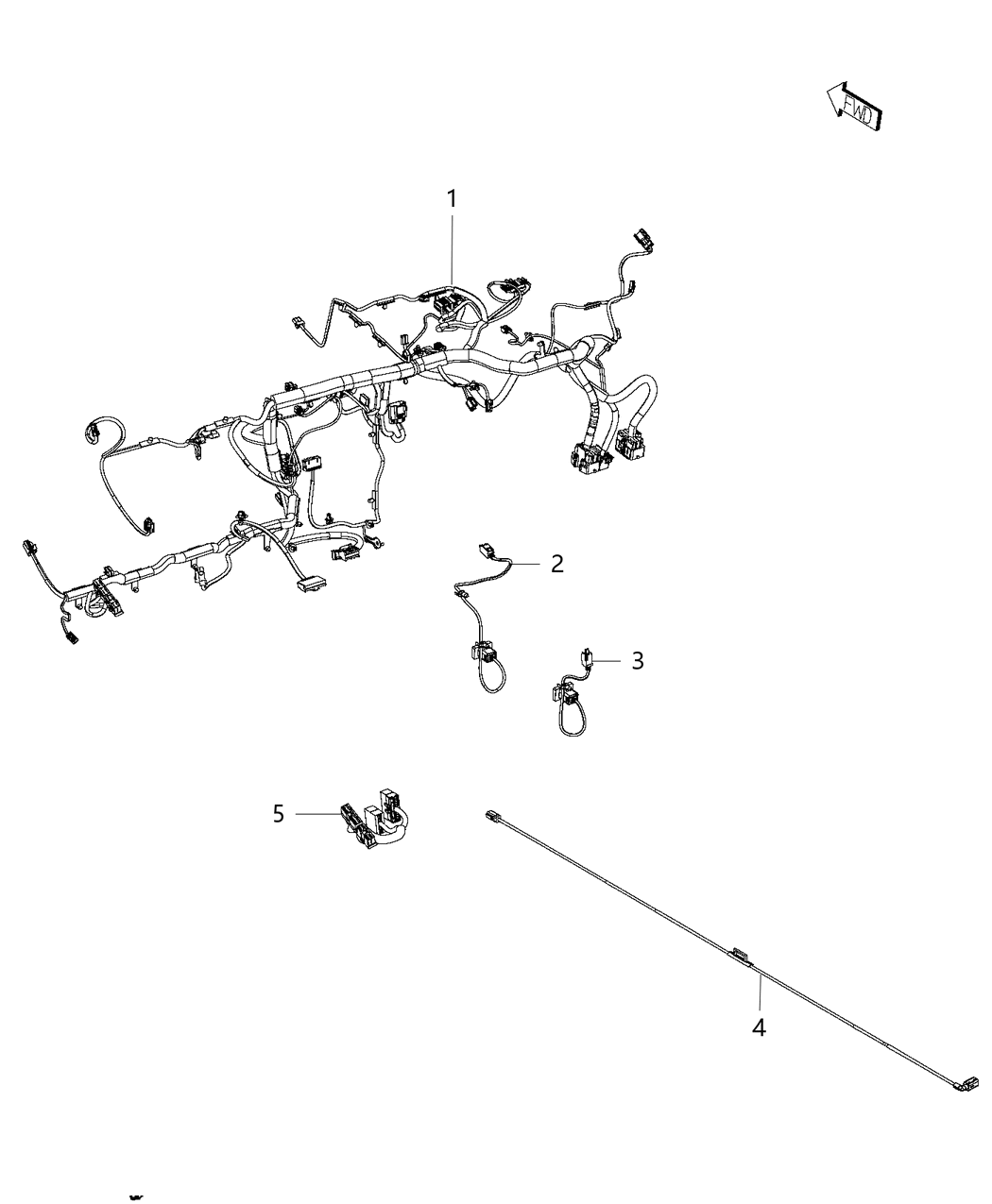 Mopar 5156090AE Wiring-Instrument Panel