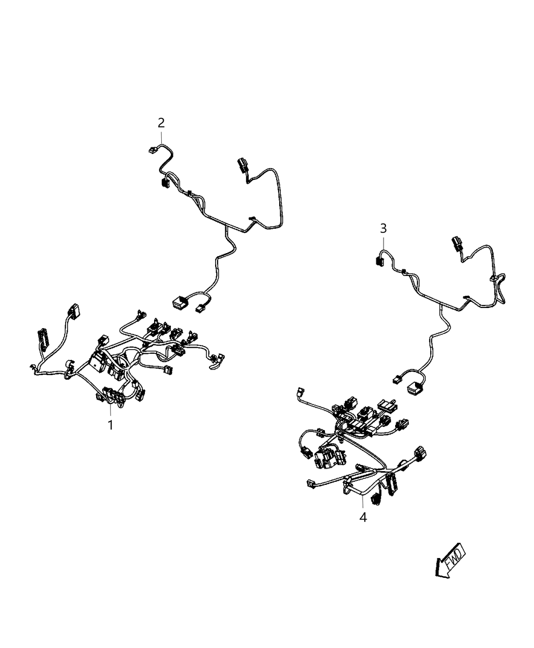 Mopar 68104687AA Wiring-Seat Back