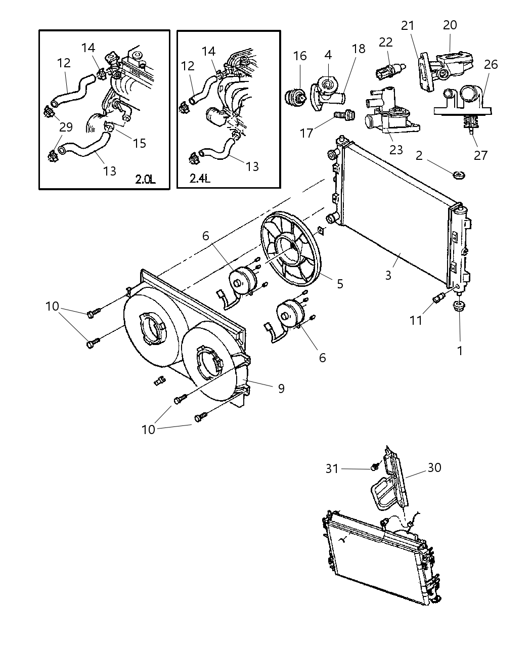 Mopar 4596335AC Hose-Radiator Inlet