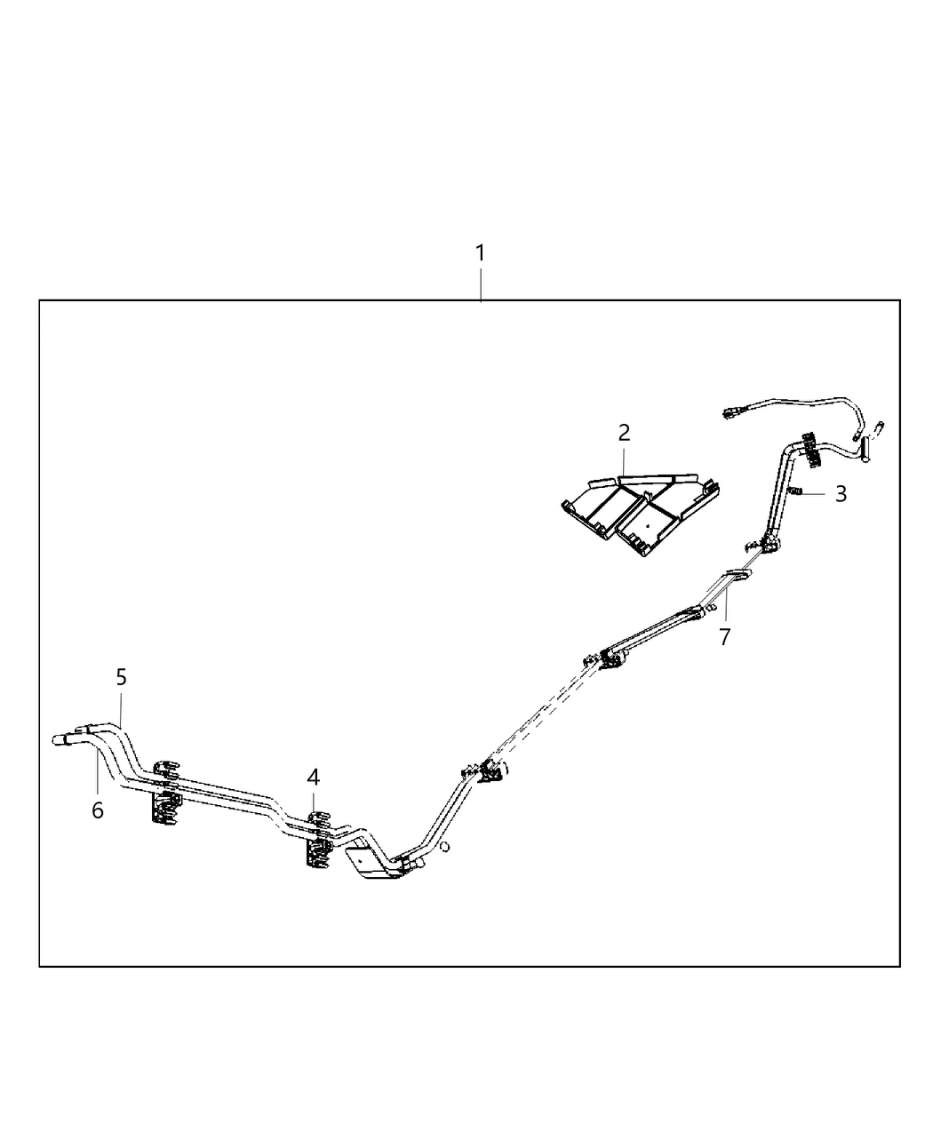 Mopar 5147021AC Tube Assembly-Fuel And Brake