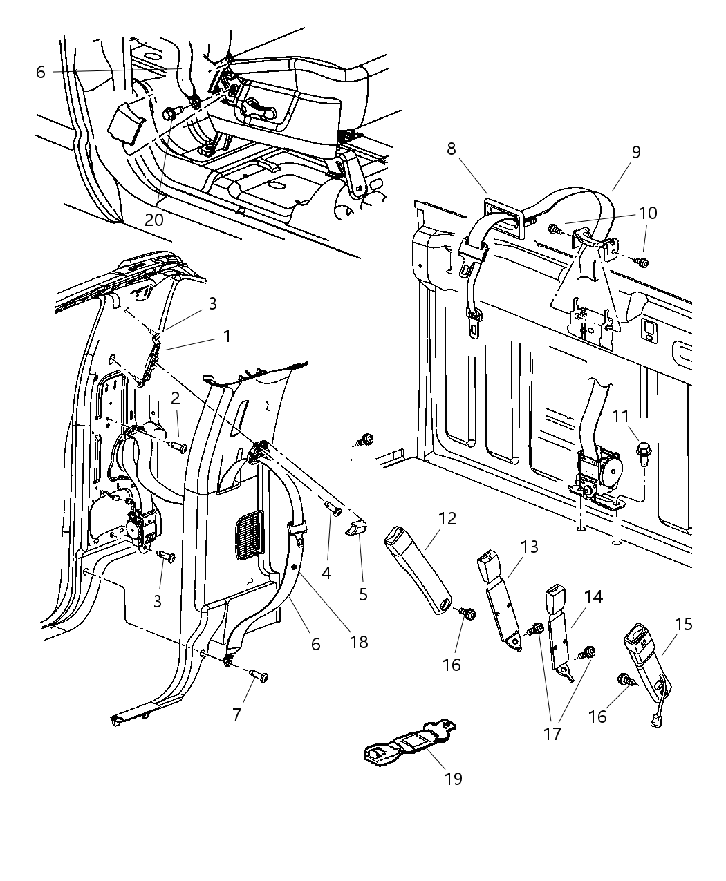 Mopar 5JY251D5AA Beltassy-Frontouter