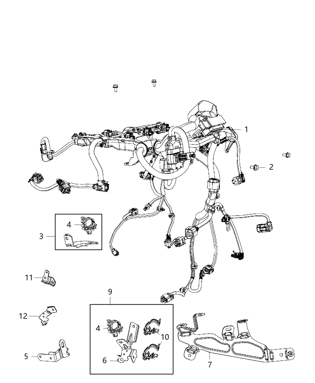 Mopar 5281705AA Bracket-Wiring