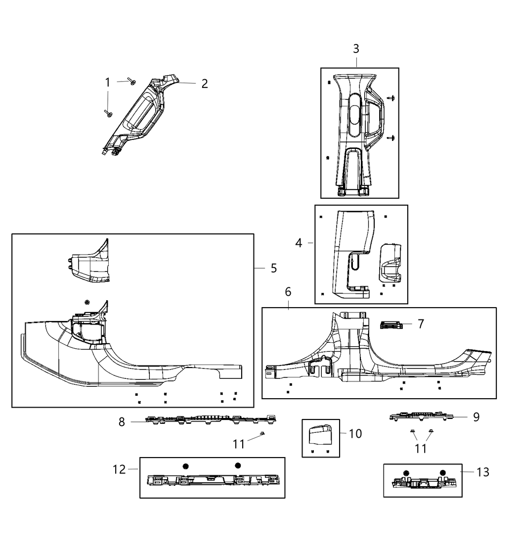 Mopar 68404163AB Cover-Wiring