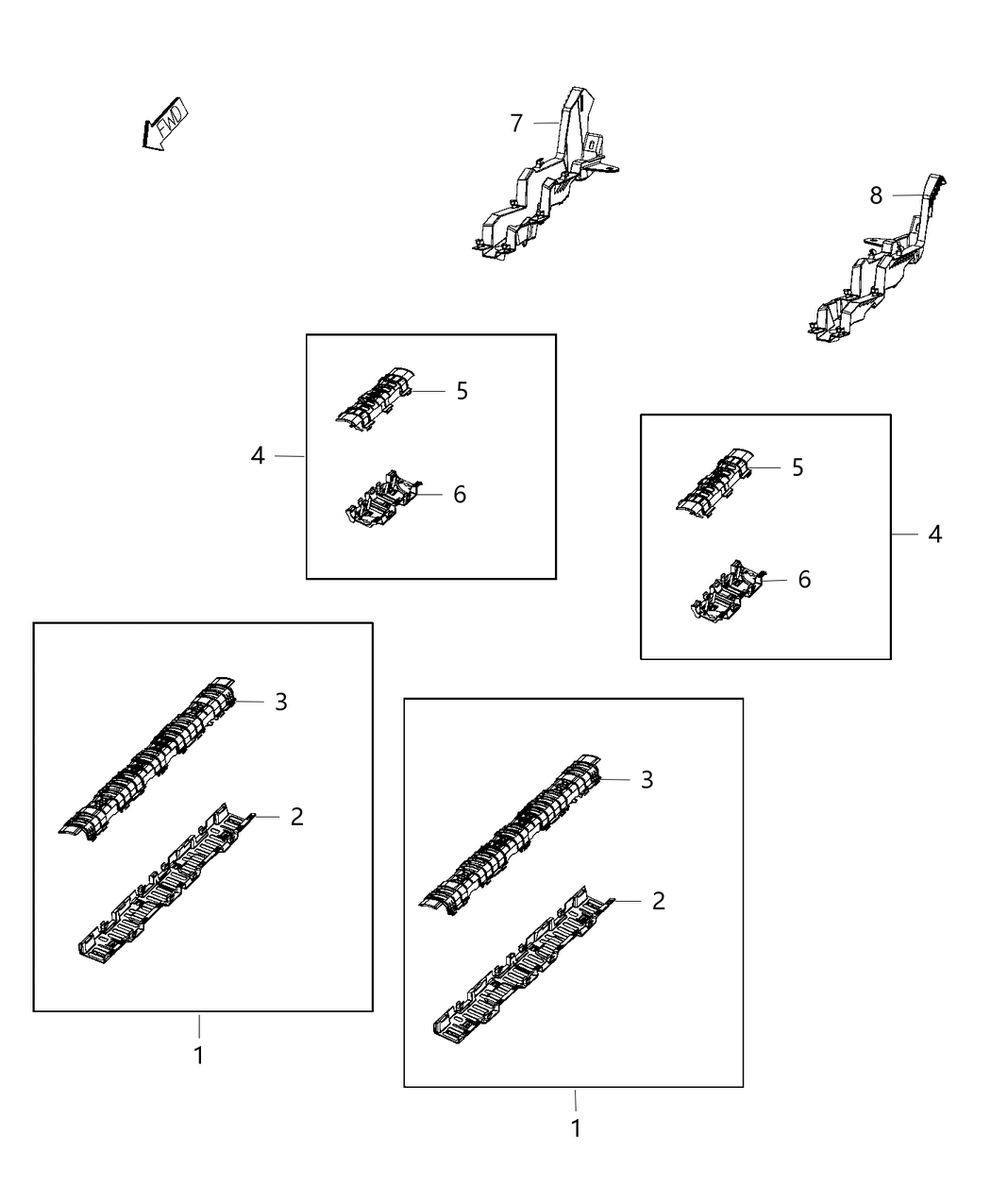 Mopar 68174132AB TROUGH-Wiring