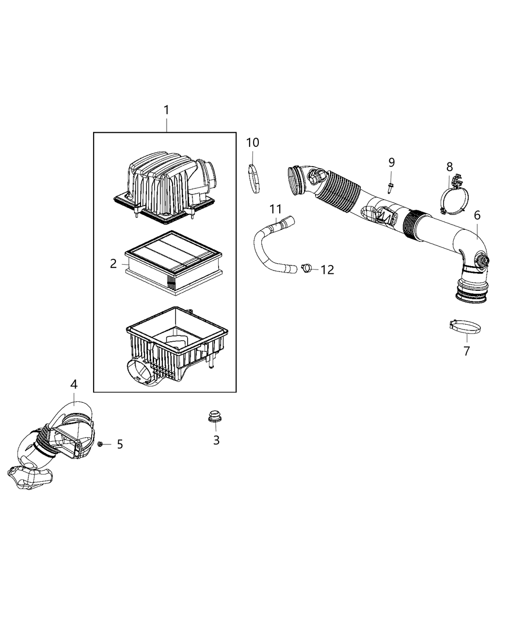 Mopar 68260314AA Clamp-Air Cleaner Duct