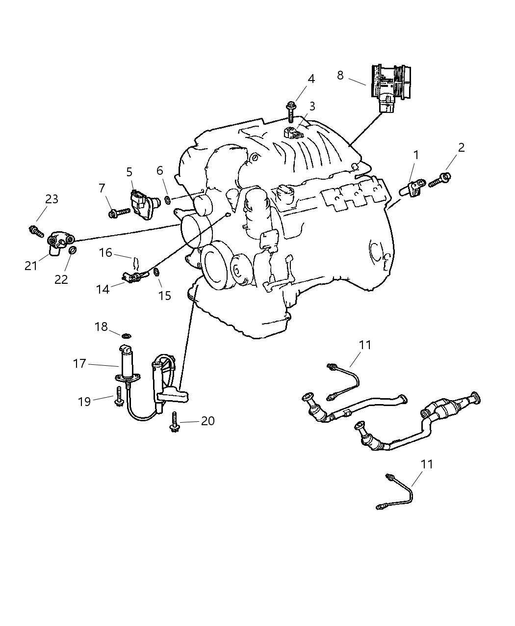 Mopar 5159305AA Gasket-Air Flow Sensor