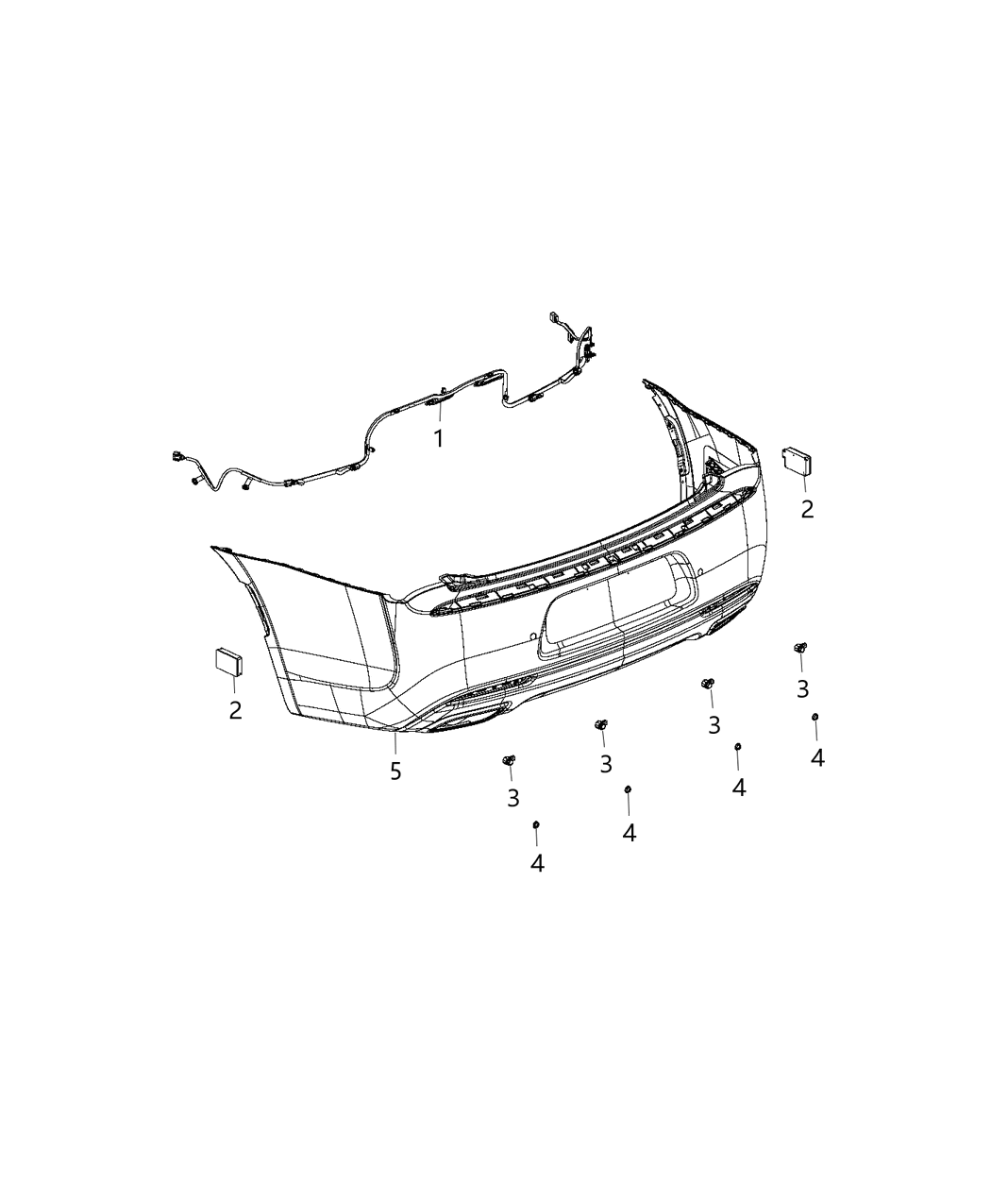 Mopar 5MK61RXFAB Sensor-Park Assist