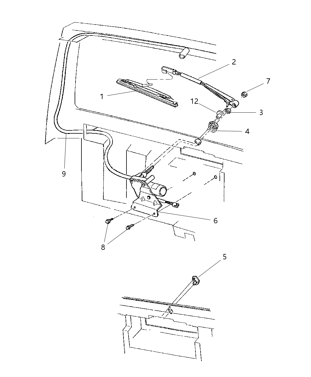 Mopar 56009766AB GROMMET-Body Wiring