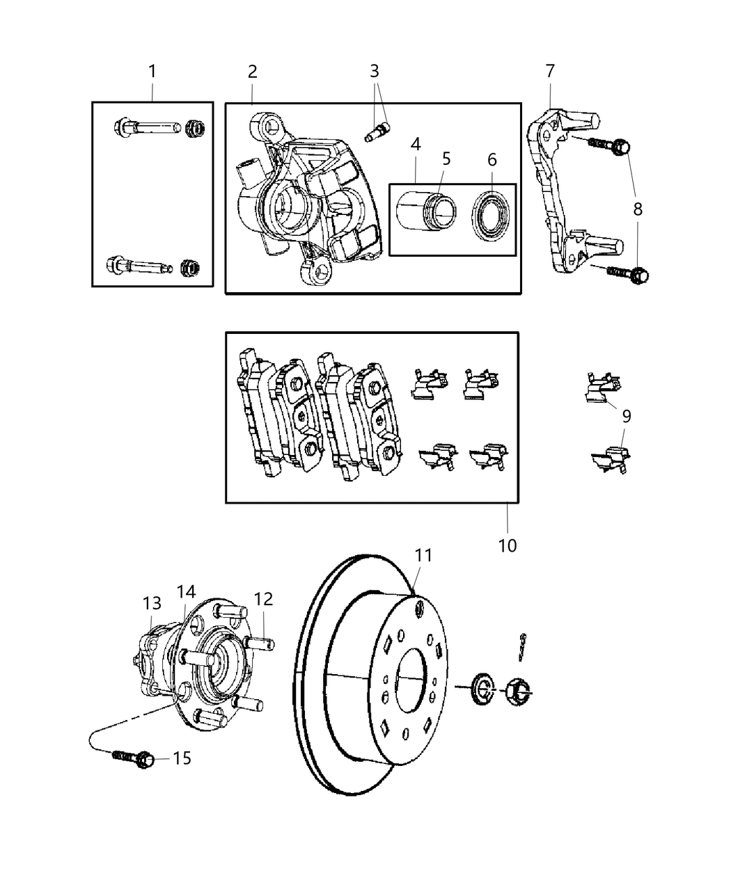 Mopar 5171129AD Wheel Hub And Bearing